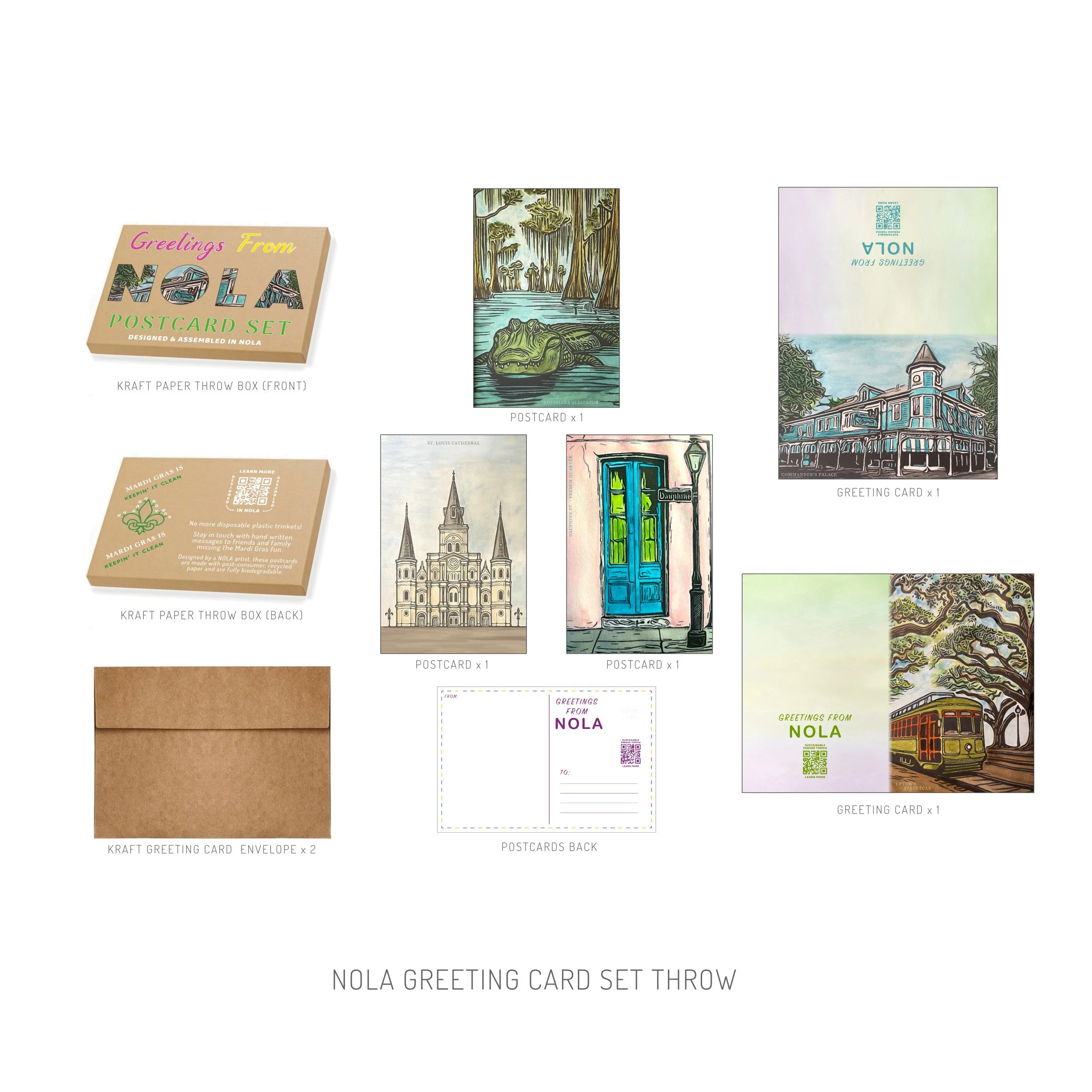 NOLA Greeting Cards Set — Grounds Krewe